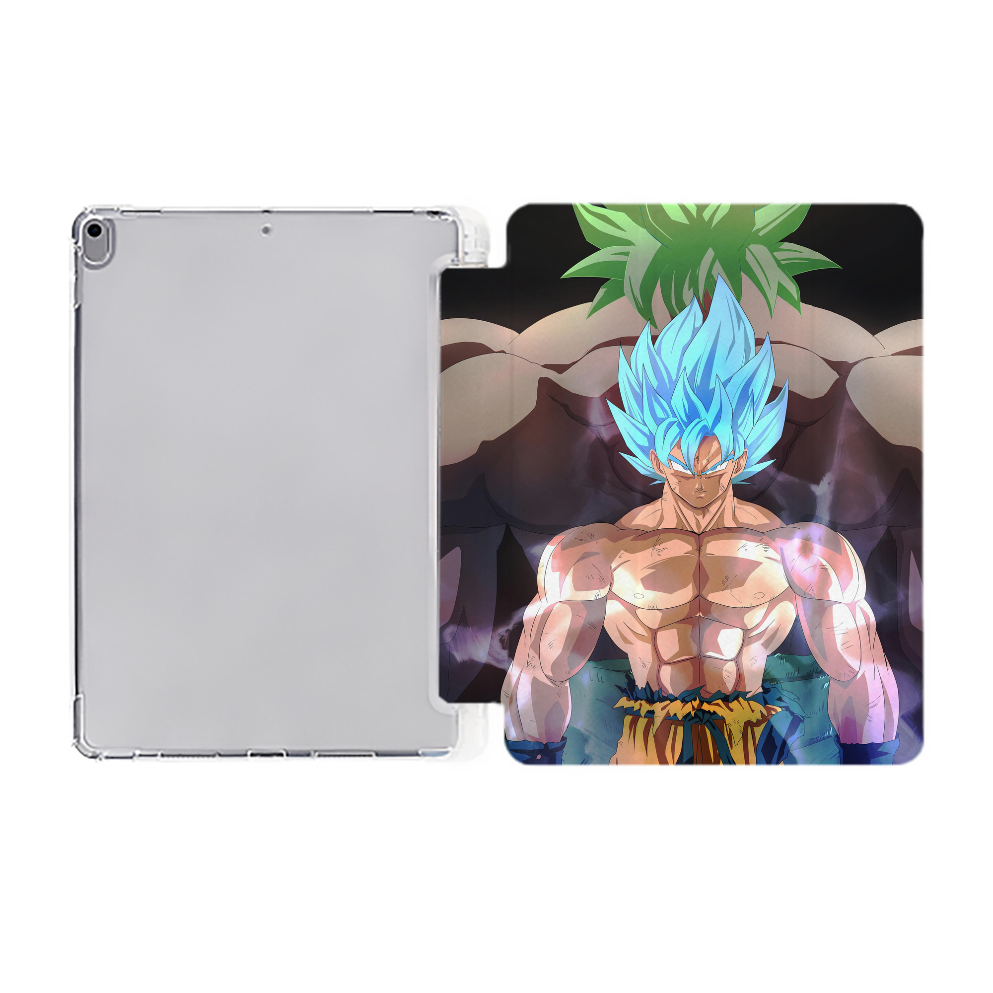 （画像用） ドラゴンボール DRAGON BALL IPad ケース ペン収納付き 三つ折りスタンド PUレザー×シリコン 対応機種9.5/10.5/10.9インチ